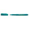 FABER CASTELL Stylo feutre pointe large 0,8 mm, corps transparent, encre turquoise indlbile