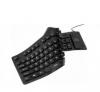 CLAVIER EN SILICONE SOUPLE ET ETANCHE COMBO USB / PS2 NOIR